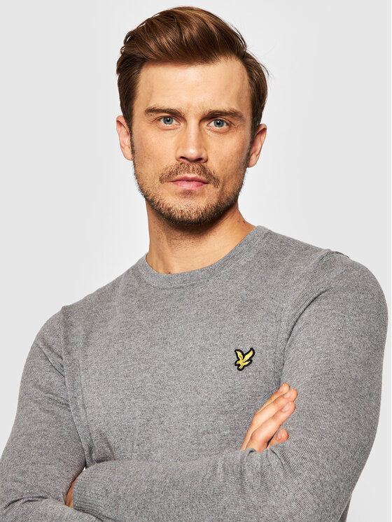 Lyle & Scott Lyle & Scott Светр Crew KN400VC Сірий Regular Fit