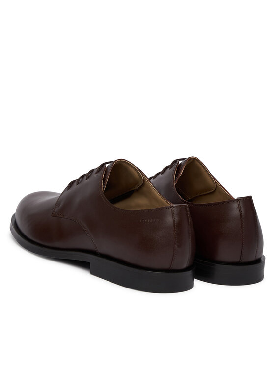 Calvin Klein Calvin Klein Pantofi Ess Rubber Derby Lth HM0HM02056 Maro