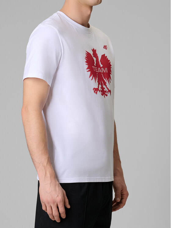 4F 4F T-Shirt TEAMWEAR Biały Regular Fit