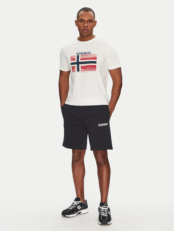 Napapijri Napapijri Αθλητικό σορτς N-Gori NP0A4IBQ0411 Μαύρο Regular Fit