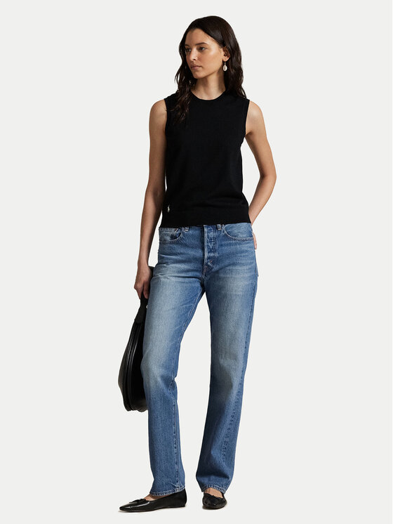 Polo Ralph Lauren Polo Ralph Lauren Пуловер 211972111001 Черен Straight Fit