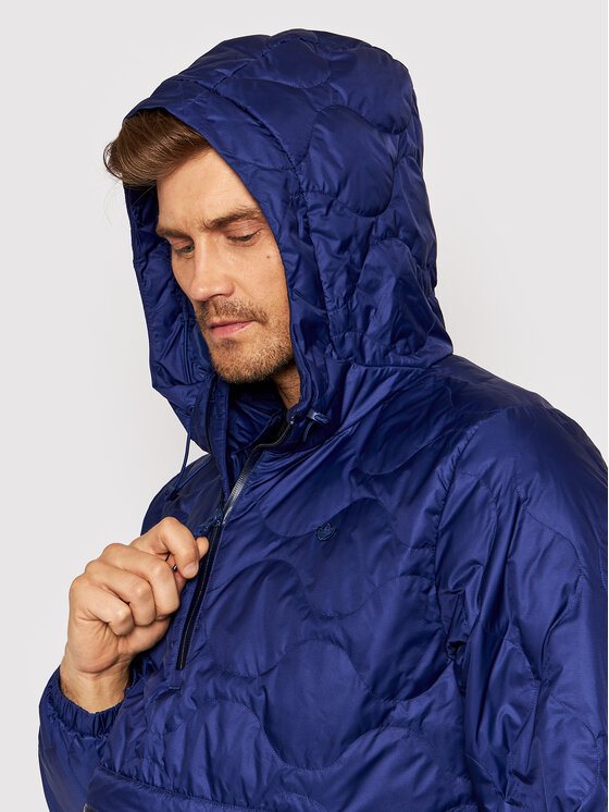 adidas adidas Geacă fără fermoar Quilted H13589 Bleumarin Regular Fit