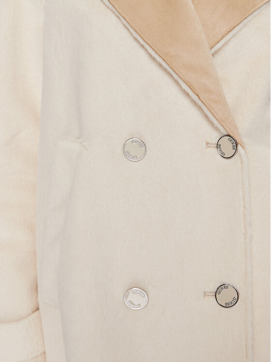 Guess Guess Cappotto in shearling Sabrina W4RL37 WFZV0 Beige Regular Fit