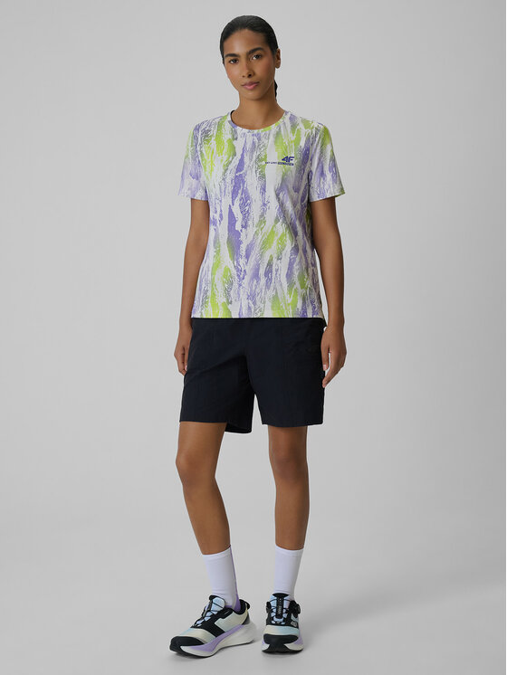 4F 4F Szorty rowerowe GET LOST FEEL FOUND Czarny Regular Fit