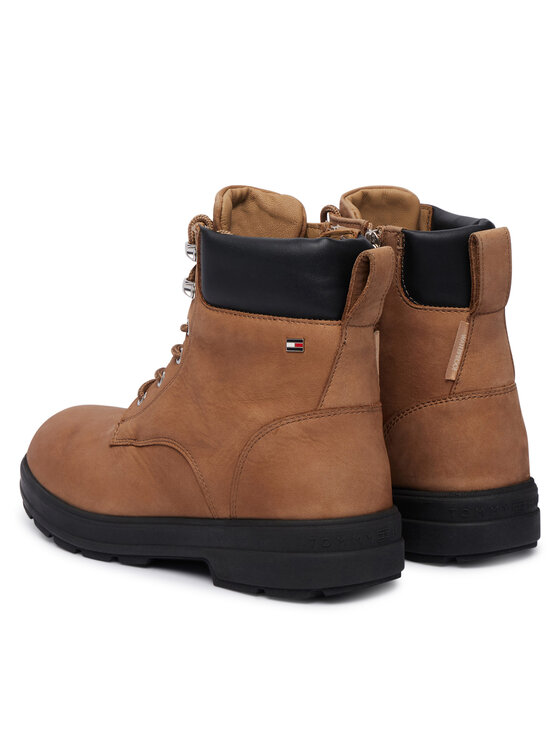 Tommy Hilfiger Tommy Hilfiger Gležnjače Th Flag Resistant Lace-Up Boot FW0FW09576 Bež