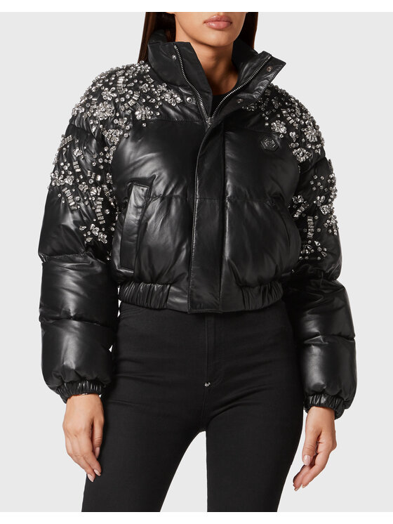 PHILIPP PLEIN PHILIPP PLEIN Giacca di pelle 9097 Nero