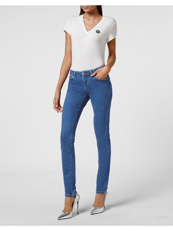 PHILIPP PLEIN PHILIPP PLEIN Jeansy 3039 Niebieski