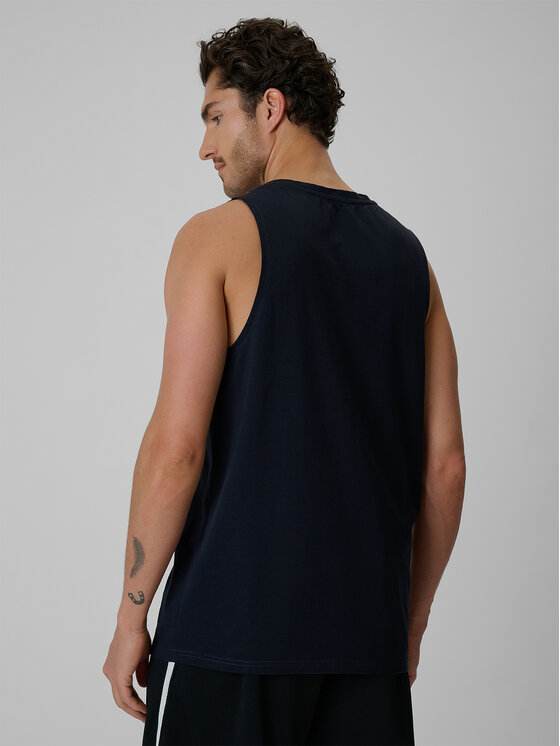 4F 4F Tank top BASIC 5 Granatowy Regular Fit