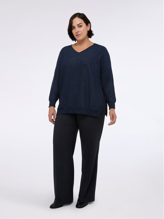 Fiorella Rubino Fiorella Rubino Maglione M030E002016N034 Blu Regular Fit