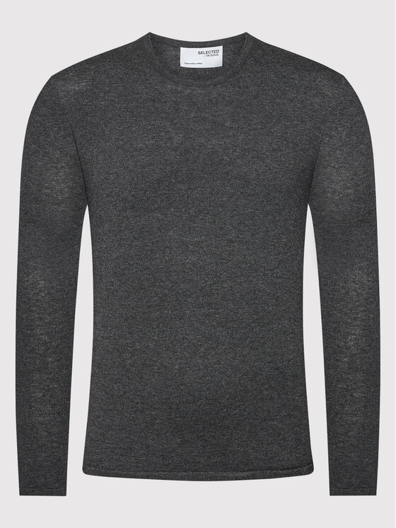 Selected Homme Selected Homme Pulover Rome 16079774 Gri Regular Fit