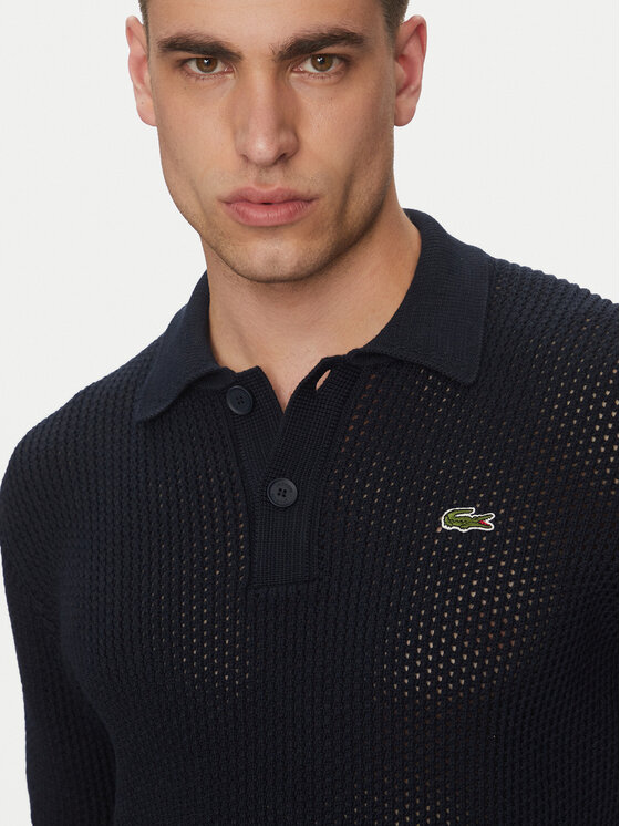 Lacoste Lacoste Megztinis AH9724 Tamsiai mėlyna Regular Fit