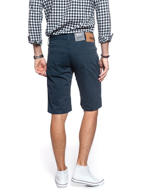 Mustang Mustang Pantaloncini di tessuto CHICAGO SHORT Blu Slim Fit