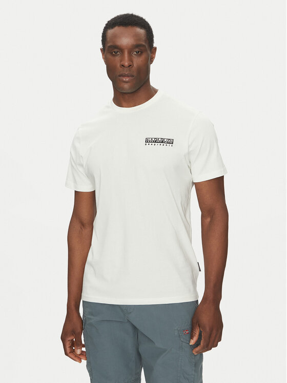 Napapijri Napapijri Tricou S-Vignoni NP0A4ILX Écru Regular Fit