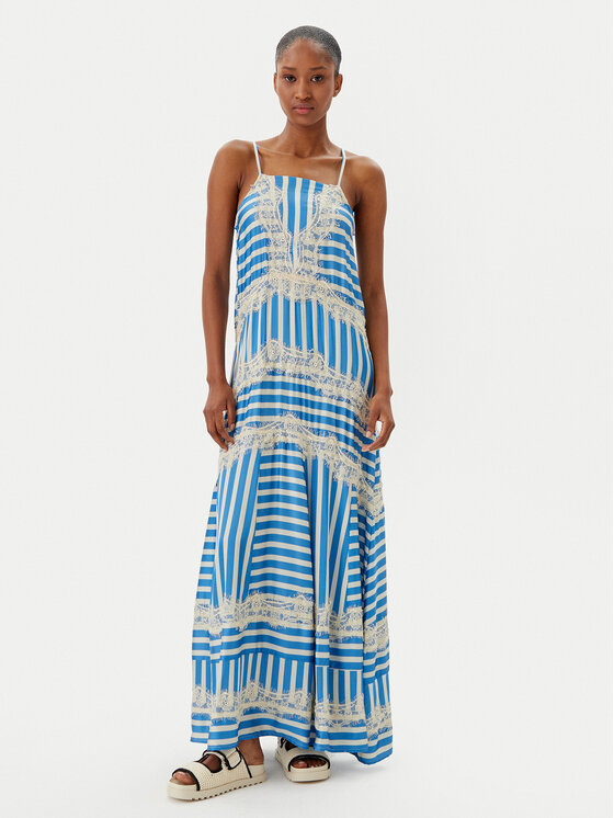 Maaji Maaji Rochie de vară Azure Stripes Rosalia PT2664CLD001 Albastru Regular Fit