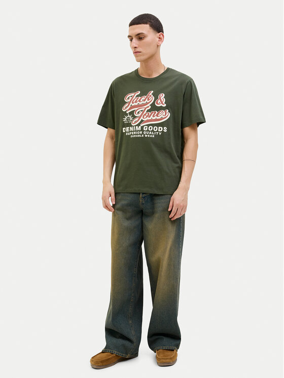 Jack&Jones Jack&Jones Majica Logo 12279535 Zelena Standard Fit