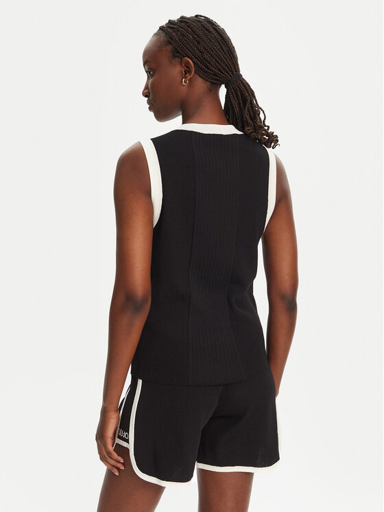 Liu Jo Sport Liu Jo Sport Marškinėliai TA5092 MS022 Juoda Regular Fit