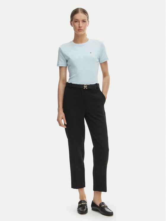 Tommy Hilfiger Tommy Hilfiger Majica New Cody WW0WW40587 Modra Slim Fit