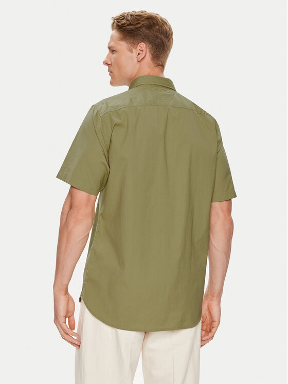 Tommy Hilfiger Tommy Hilfiger Риза MW0MW33809 Зелен Regular Fit