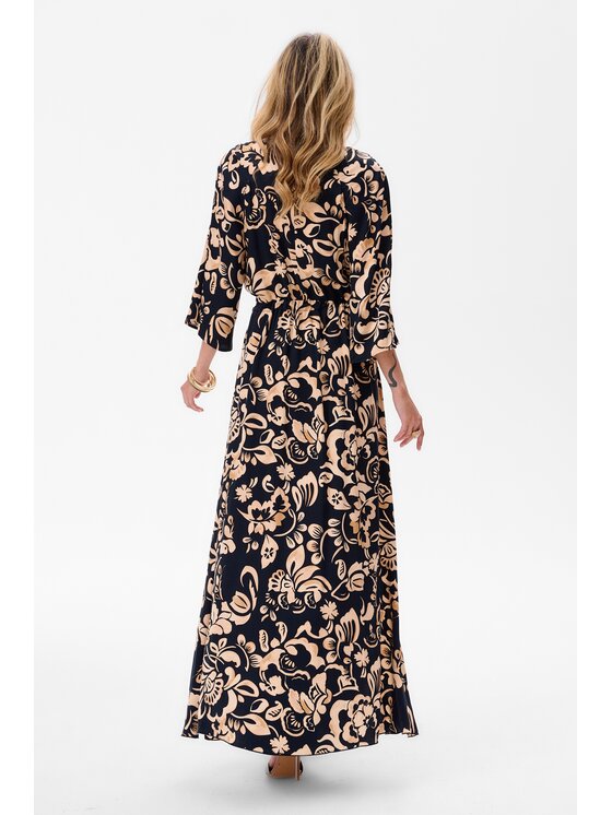 blue shadow blue shadow Sukienka codzienna Frida 2 Czarny Regular Fit
