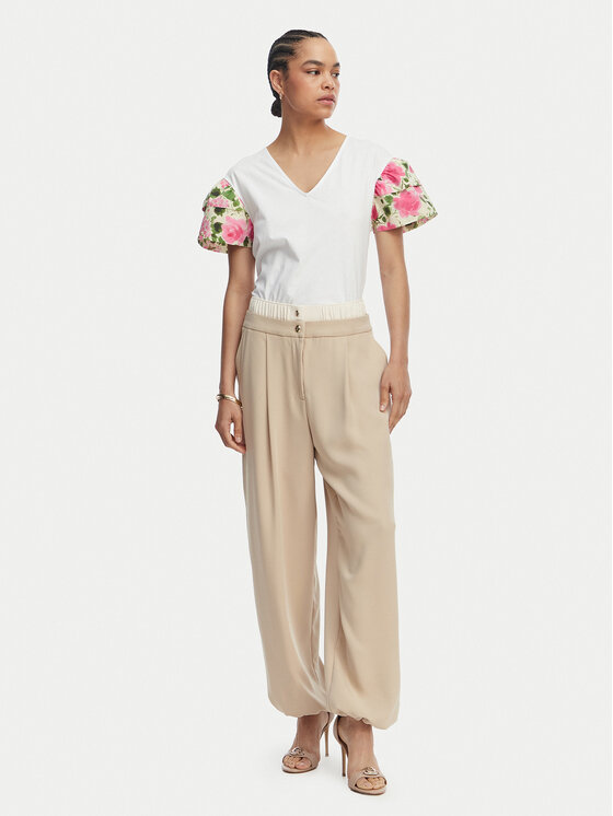 Liu Jo Liu Jo T-krekls WA6513 J6308 Balts Relaxed Fit