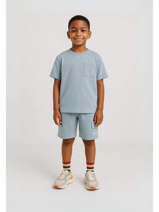 minoti minoti T-Shirt 17SET50B Niebieski Regular Fit