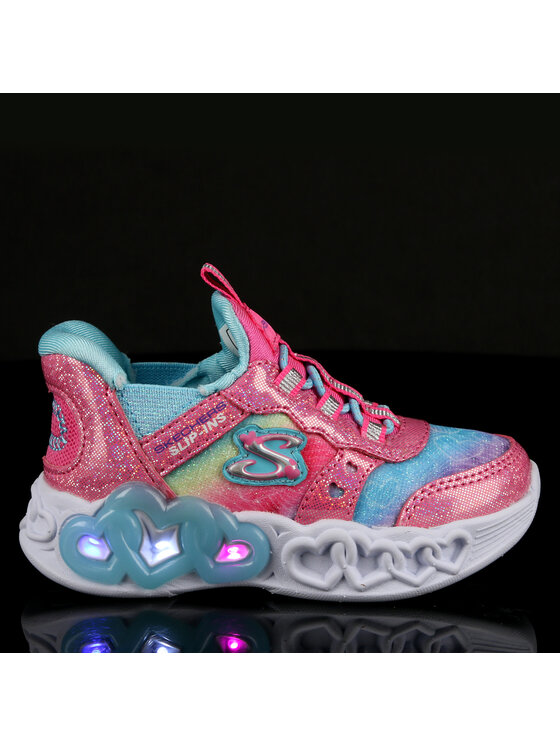 Skechers Skechers Tossud Infinite Heart Lights 303755N/PKMT Hõbedane