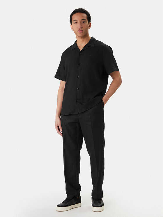 Calvin Klein Calvin Klein Košile LV04LF137G Černá Relaxed Fit