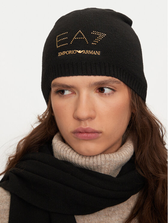 EA7 Emporio Armani EA7 Emporio Armani Set šal i kapa 282000 4F200 00020 Crna