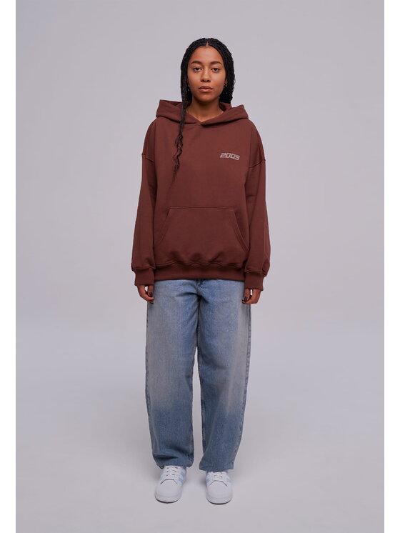 2005 2005 Mikina Basic Hnedá Oversize