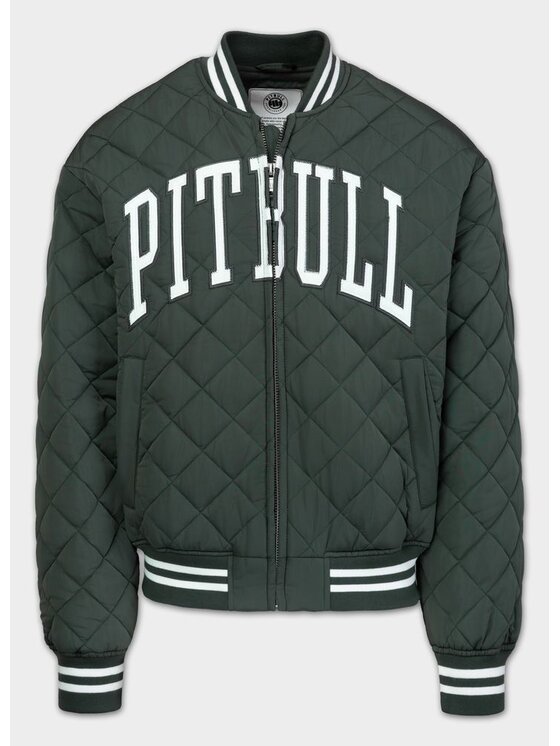 PITBULL PITBULL Kurtka przejściowa JUPITER Zielony Regular Fit