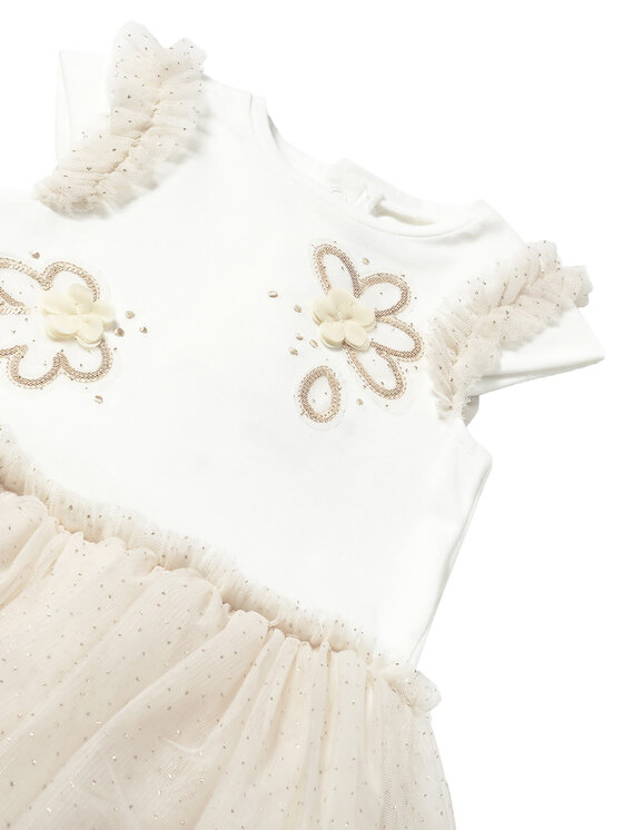 Mayoral Mayoral Vestito da giorno 1904 Beige Regular Fit
