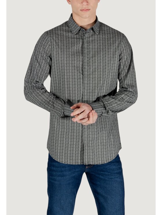 Armani Exchange Armani Exchange Koszula XM000625 AF13184 Czarny To Fit