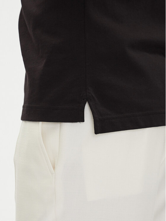 Emporio Armani Emporio Armani Тениска с яка и копчета EM000571 AF12331 UC001 Черен Regular Fit