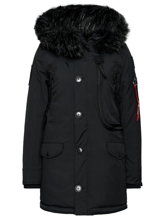 Alpha Industries Kurtka zimowa, rozmiar M Czarna, Polar 123002