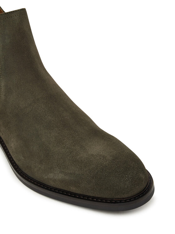 Tommy Hilfiger Tommy Hilfiger Μποτάκια με λάστιχο Corporate Dressy Suede Chelsea FM0FM05953 Χακί