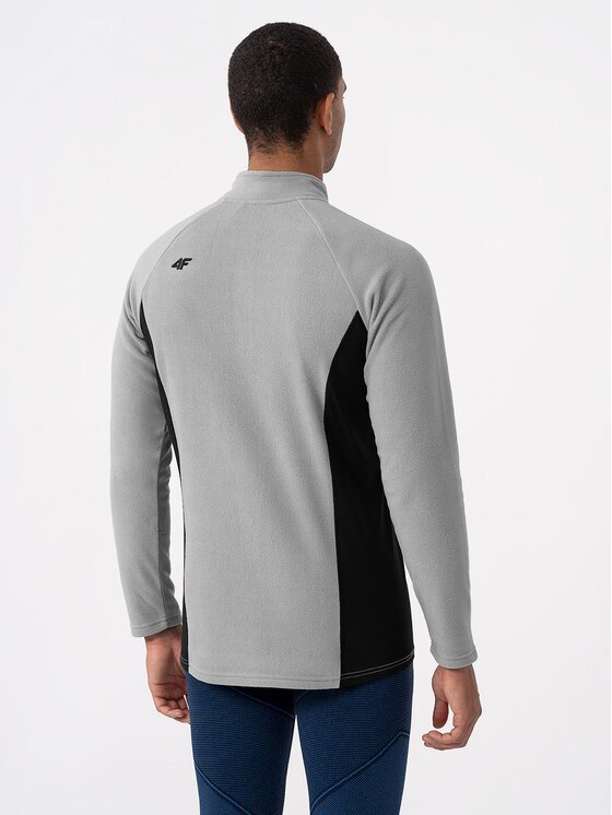 4F 4F Thermoaktive Unterwäsche Oberteil 4FAW23UFLEM035 Grau Slim Fit