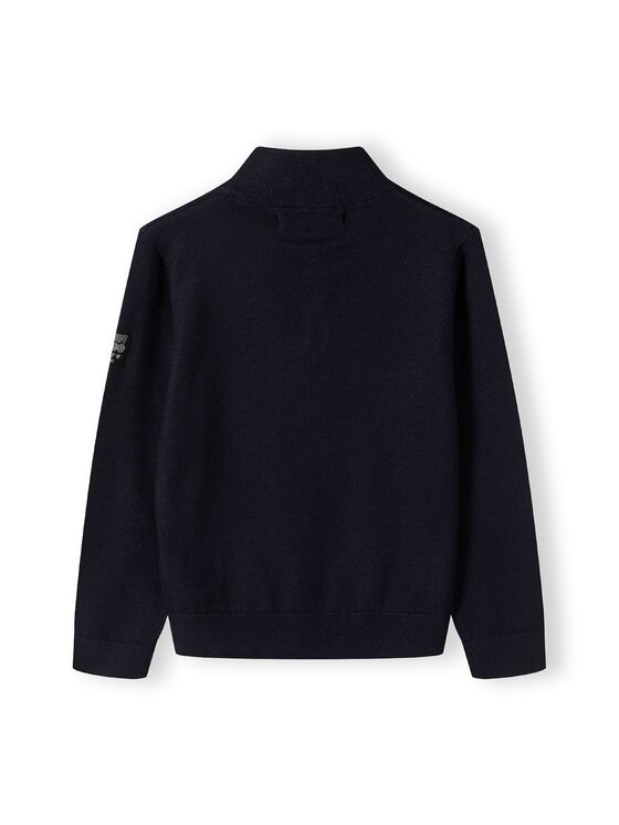 minoti minoti Sweter 27KNIT62 Granatowy Regular Fit