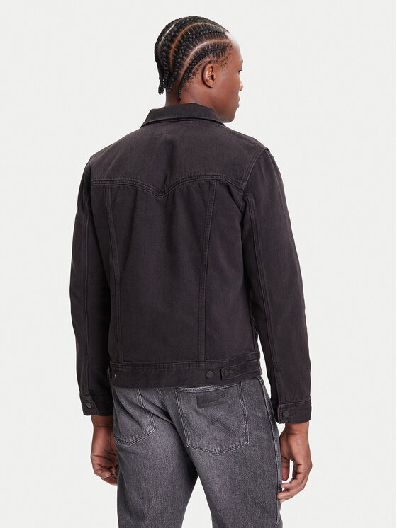 Wrangler Wrangler Jeansová bunda Classic 112371439 Černá Regular Fit