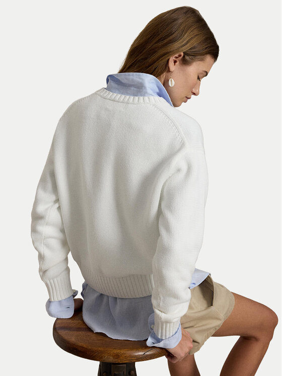 Polo Ralph Lauren Polo Ralph Lauren Sweater 211A12723001 Fehér Relaxed Fit