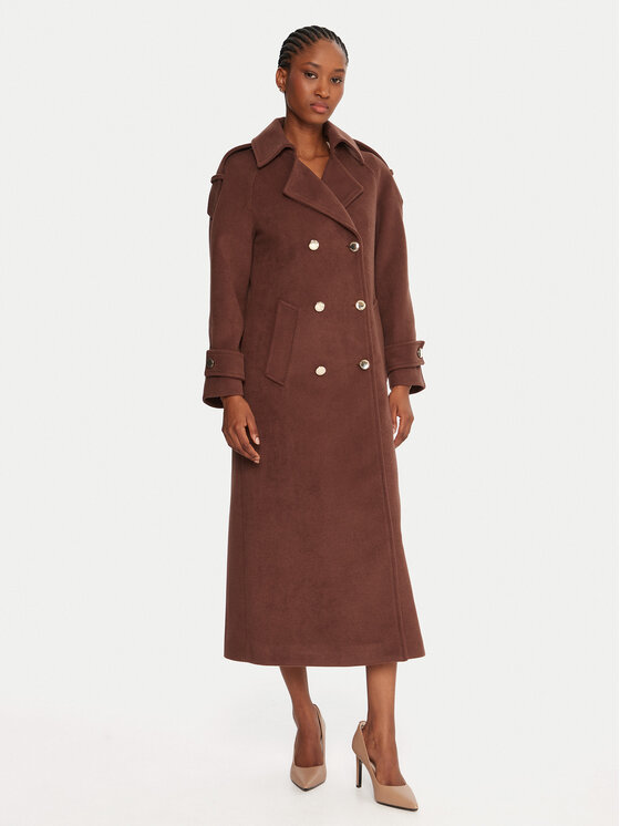 Rinascimento Rinascimento Cappotto di transizione CFC0125809003 Marrone Regular Fit