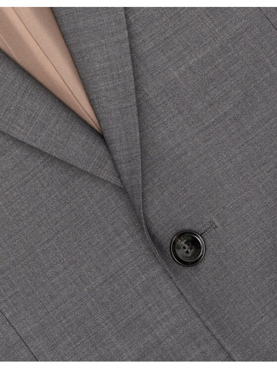 Borgio Borgio Marynarka chiari_sz Szary Slim Fit