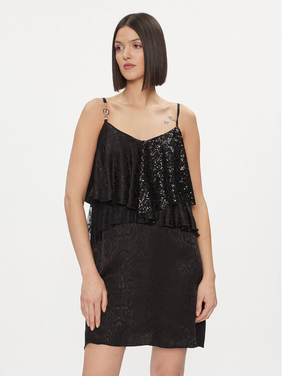 Liu Jo Rochie cocktail CA4209 T3846 Negru Regular Fit