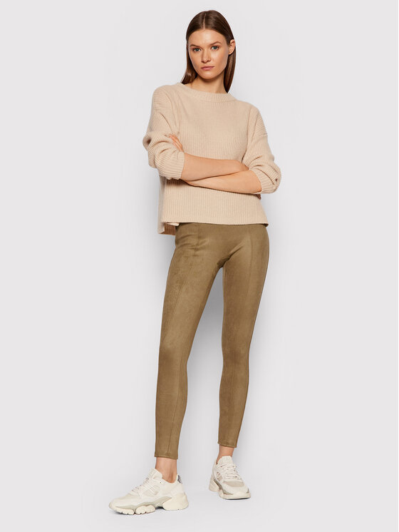 Faux Suede 20322R Smėlio Slim Fit 