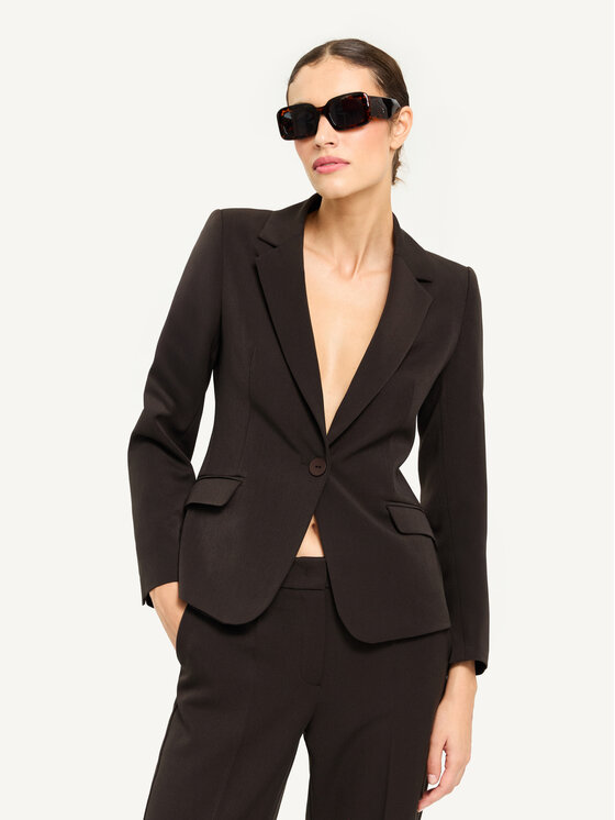 KMX KMX Marynarka 108300005 Brązowy Fitted Fit