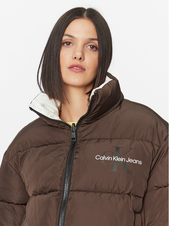 Calvin Klein Jeans Calvin Klein Jeans Žieminė striukė 90's J20J222333 Balta Oversize