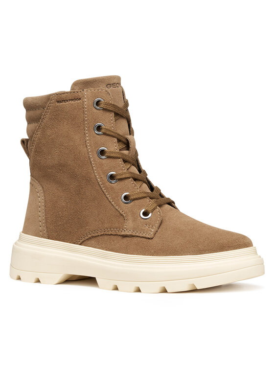 Geox Geox Polokozačky J Kiddartah Wpf J56NDA 00022 C6014 D Hnědá