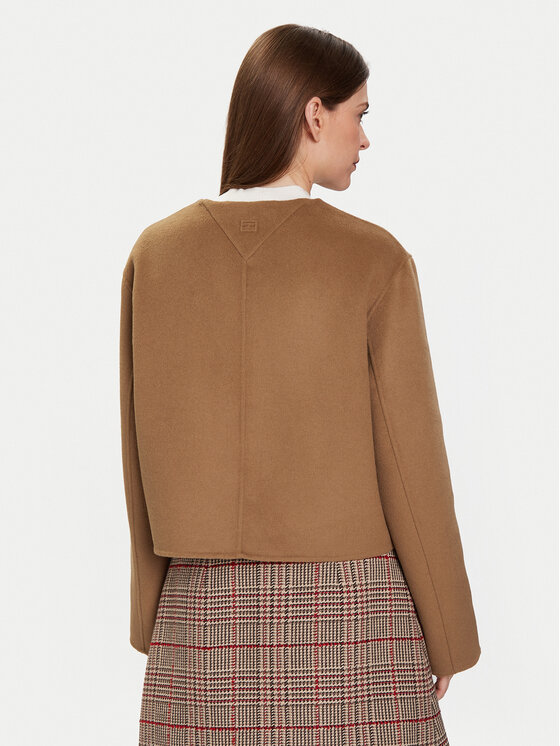 Tommy Hilfiger Tommy Hilfiger Pārejas jaka WW0WW47446 Bēšs Regular Fit