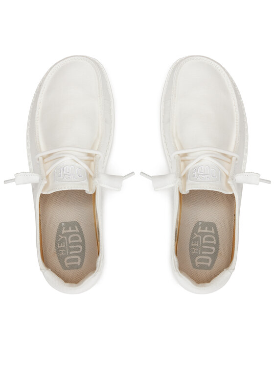 Hey Dude Hey Dude Туфлі Wendy Slub Canvas 40063-100 Білий