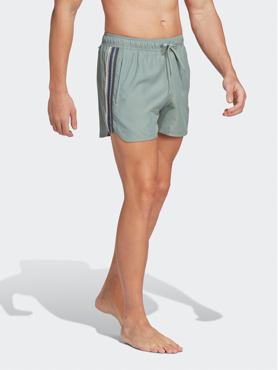 adidas adidas Plaukimo šortai Very Short Length Retro Split Swim Shorts HT4349 Žalia Regular Fit