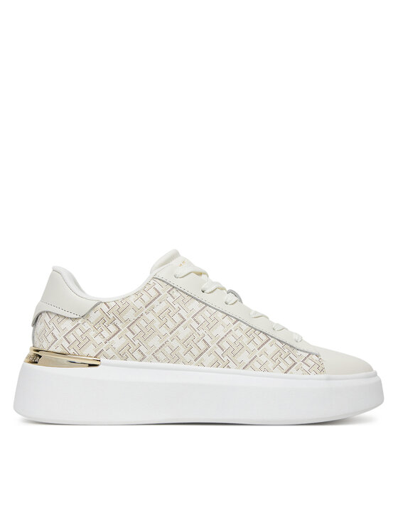 Tommy Hilfiger Tommy Hilfiger Tenisice Monogram Platform Snk FW0FW09155 Écru